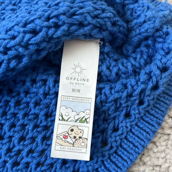 OFFLINE by Aerie Blue Knit Top - Picture 7 of 7